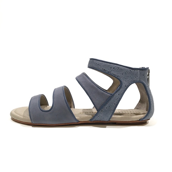 Tsubo Barbra Strappy Women’s Sandals -Blue Steel Suede -US 7 -NEW - Picture 2 of 7